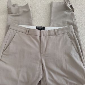 Banana Republic Avery Tie Hem Ankle Pants 4 khaki